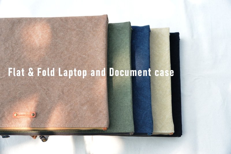 Flat& Fold Laptop and Document case - 电脑包 - 棉．麻 多色