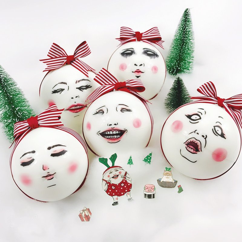 //现货// 圣诞礼物限定- 扭蛋福袋 (2种组合) - 卡片/明信片 - 纸 红色