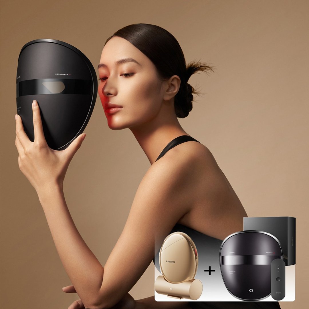 【AMIRO】嫩肤时光面罩 +【AMIRO】S1 时光机黄金点阵美容仪 - 脸部按摩/清洁工具 - 其他材质 多色