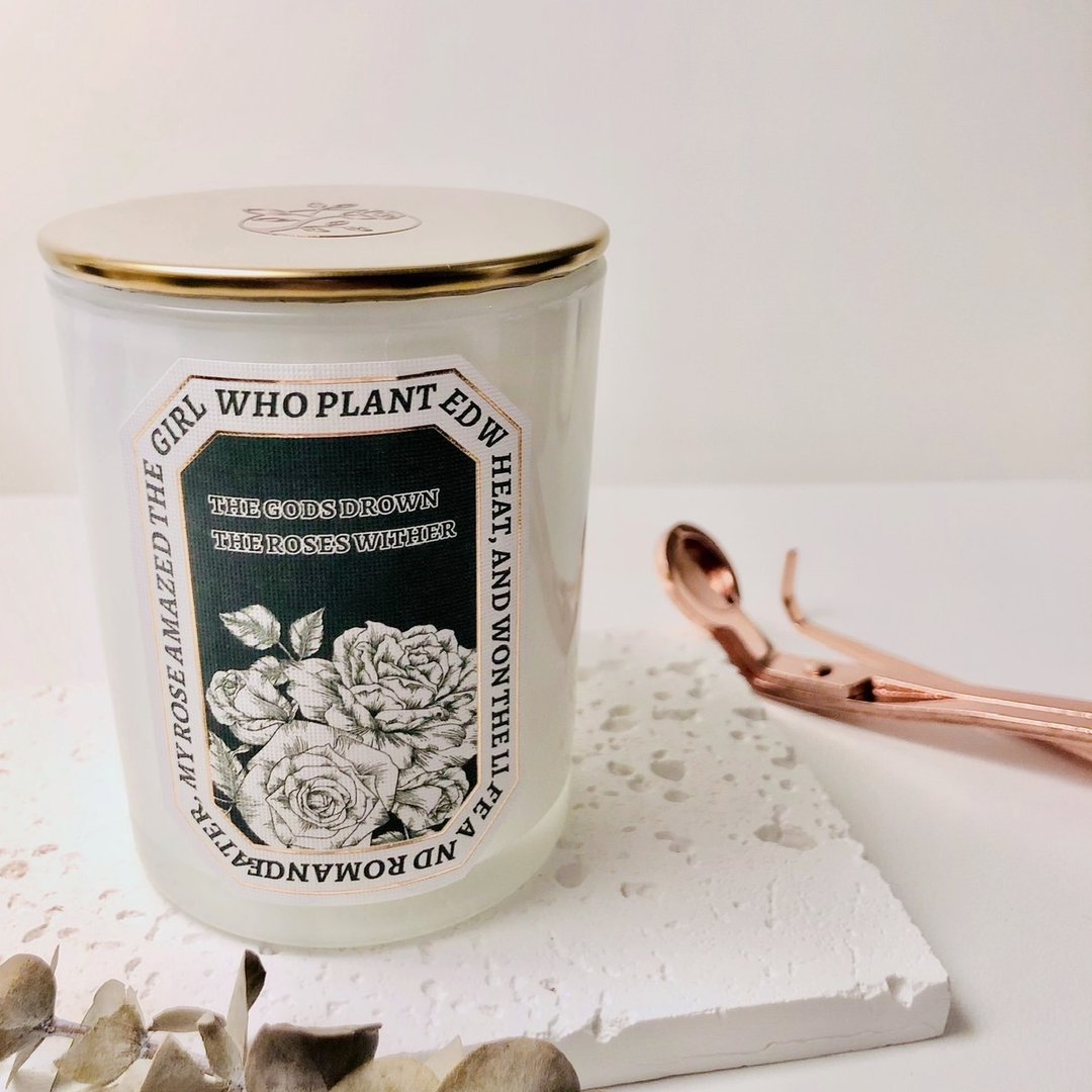 【Rose Tree】手作大豆蜡香氛杯蜡。12种香味。融蜡灯适用 - 蜡烛/烛台 - 蜡 金色