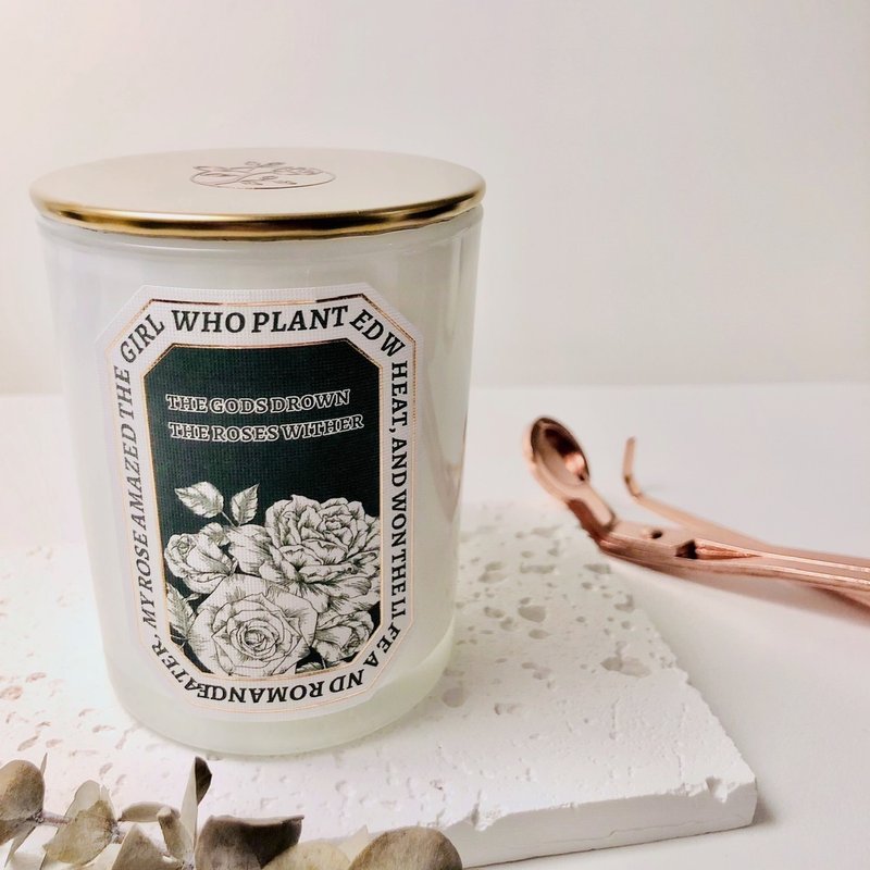 【Rose Tree】手作大豆蜡香氛杯蜡。12种香味。融蜡灯适用 - 蜡烛/烛台 - 蜡 金色