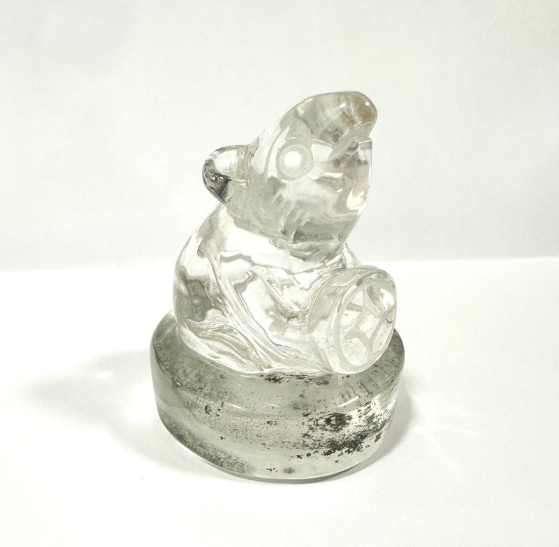 绿幽灵鼠形 旺鼠 金钱水晶摆设 - 摆饰 - 水晶 绿色