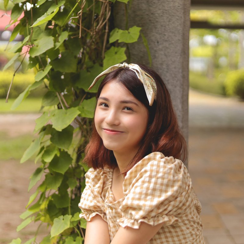 不只是头巾 / GO! CAMPING - 杏色 - 丝巾 - 其他人造纤维 卡其色