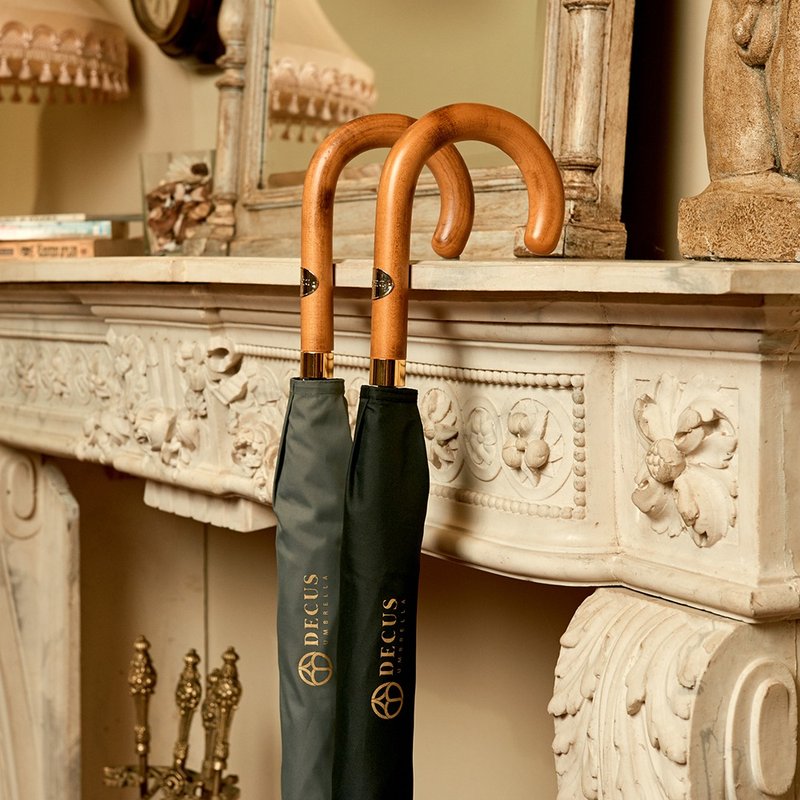 VENTUS 经典泛特伞 - 27英寸绅士伞 - 雨伞/雨衣 - 聚酯纤维 黑色