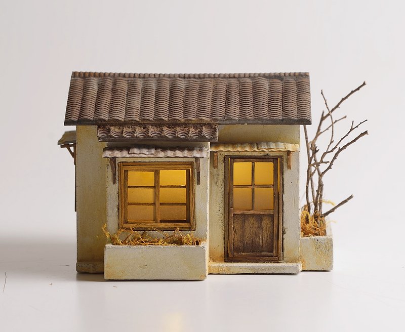 水泥老屋创作--老平房(订制) - 摆饰 - 水泥 咖啡色