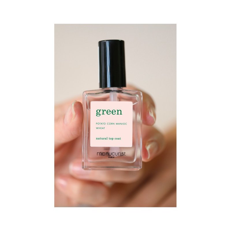Top Coat 上层护甲油 |【manucurist 巴黎玫瑰】植萃指甲油 - 指甲油/指甲贴 - 环保材料 透明