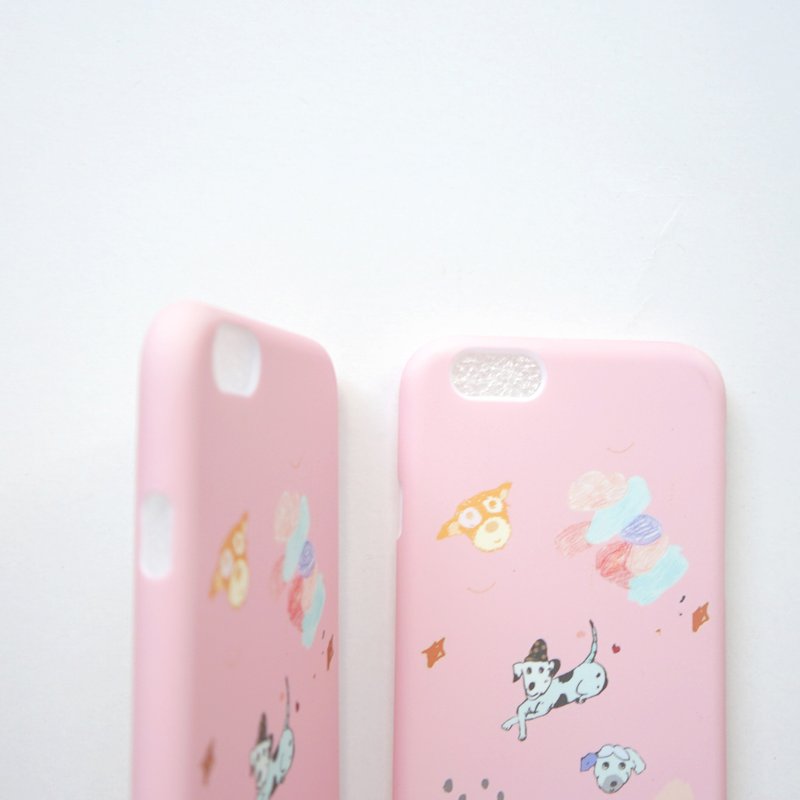 温柔小狗 粉红质感手机软壳 iphone全系列各种型号订制 - 手机壳/手机套 - 硅胶 粉红色