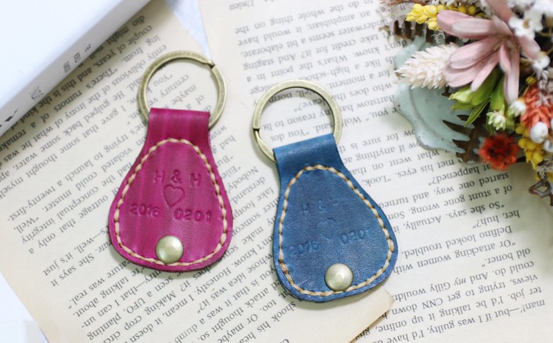 经典钥匙圈/pick钥匙圈/皮革钥匙圈/皮革课程/一人成团/新手友善 - 皮件 - 真皮 