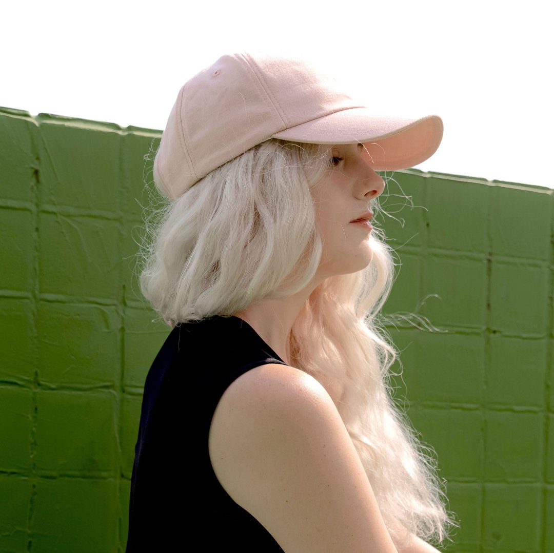 Pull String Baseball Cap 拉绳调节棒球帽 - 粉色 - 帽子 - 棉 