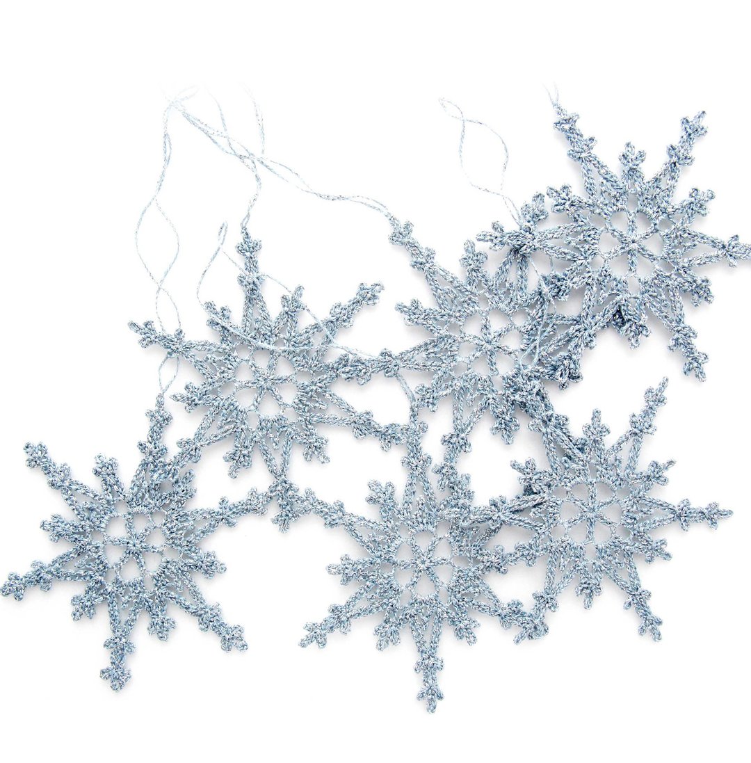 Crochet Pattern Christmas Snowflake Ornament. Wall hanging winter holiday decor. - 手工艺教程/工具书 - 其他材质 