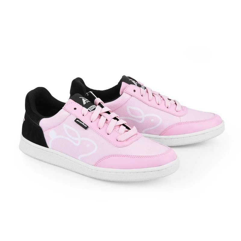 MIT【兔年主题设计鞋 – 男款粉黑】运动鞋 健走鞋 透气 客制主题 - 男款休闲鞋 - 其他人造纤维 粉红色