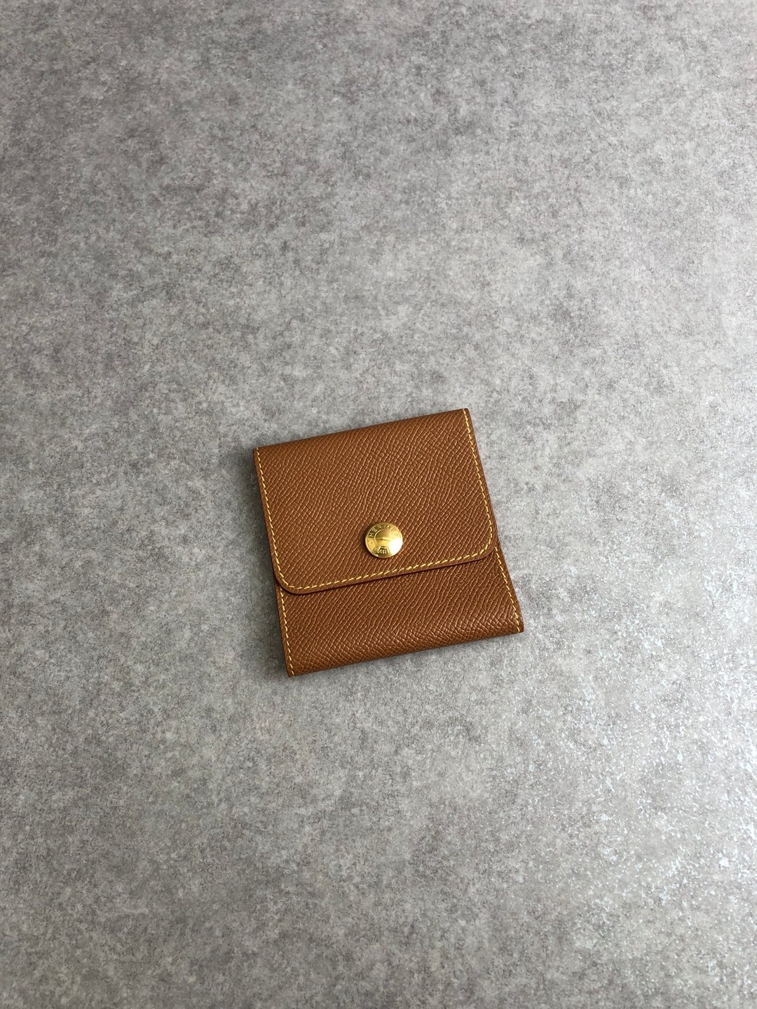 【日本直送 名牌中古包】HERMES 爱马仕 Aladdin 证件夹 棕色 皮革 vintage 古着 オールド 8sjvrs - 名片夹/名片盒 - 真皮 咖啡色