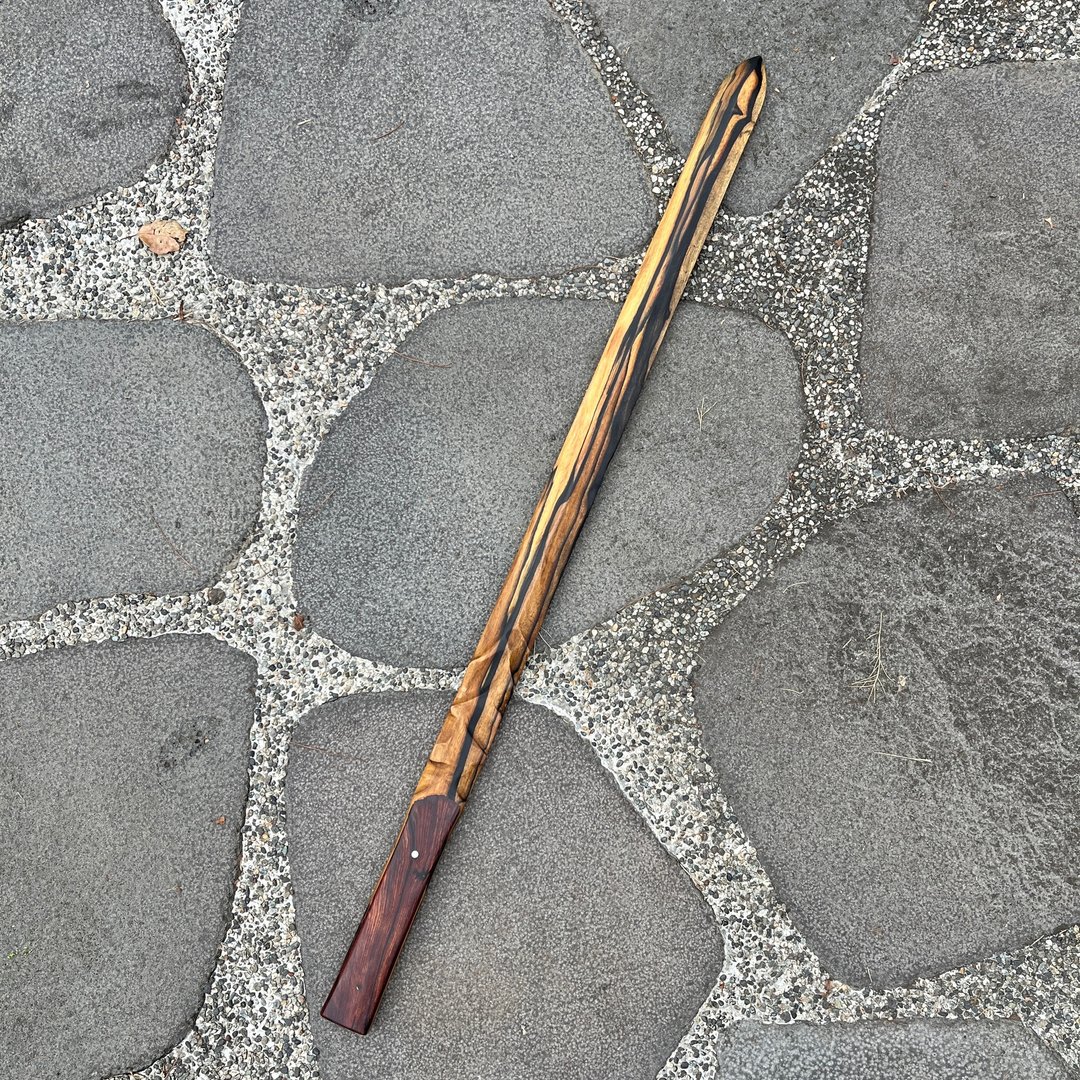 我贩剑　魔剑　鸠阎勂酩　手工木剑　艺术木刀　太极剑　中国剑 - 摆饰 - 木头 红色