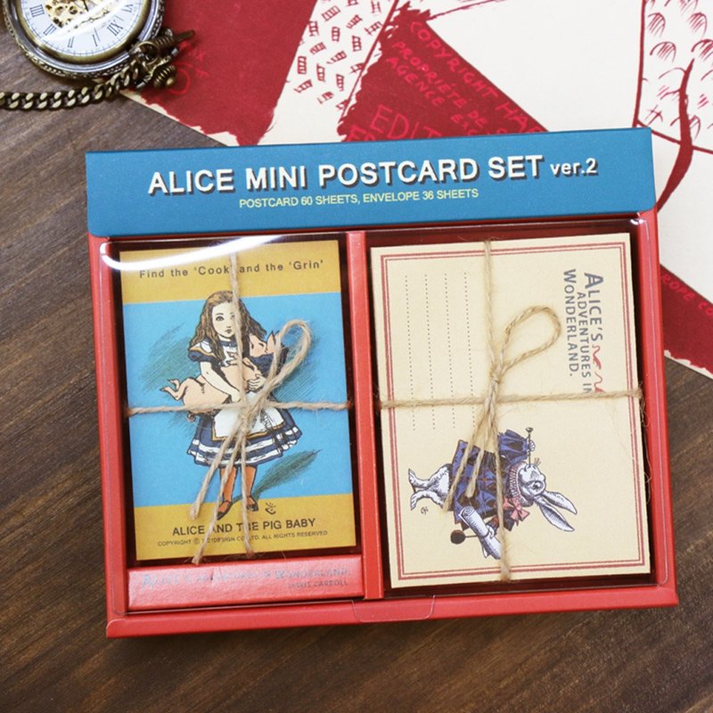 7321Desgin-爱丽丝迷你明信片典藏组V2,7321-08902 - 卡片/明信片 - 纸 红色