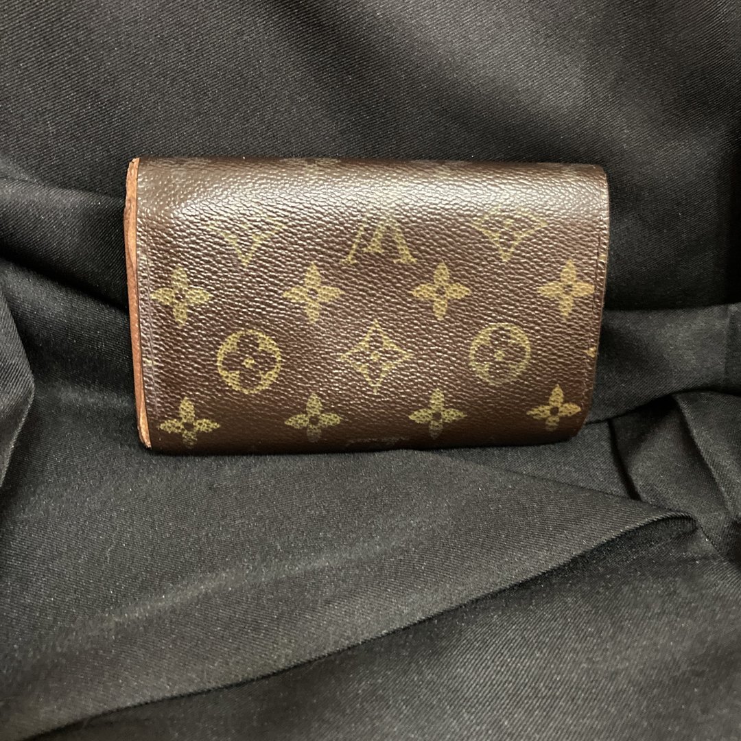 售完 LOUIS VUITTON LV monogram 印花 老花 古董皮夹 vintage - 皮夹/钱包 - 其他材质 咖啡色