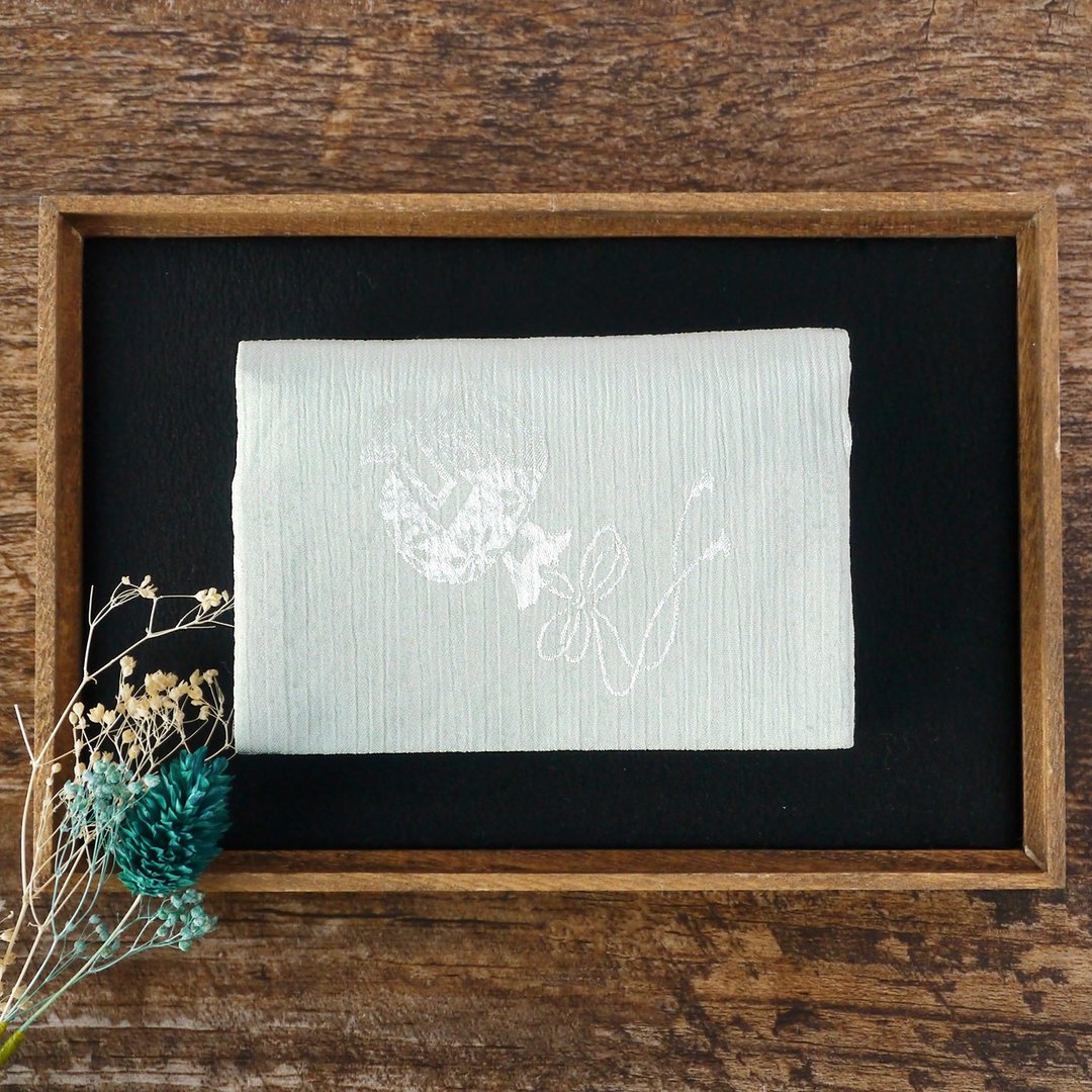 Launched gavel Kimono card case Silk - 名片夹/名片盒 - 丝．绢 绿色