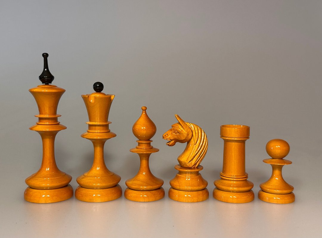 俄罗斯帝国 / 俄罗斯西洋棋组 1880—1900年 (复制品) - 桌游/玩具 - 木头 黑色