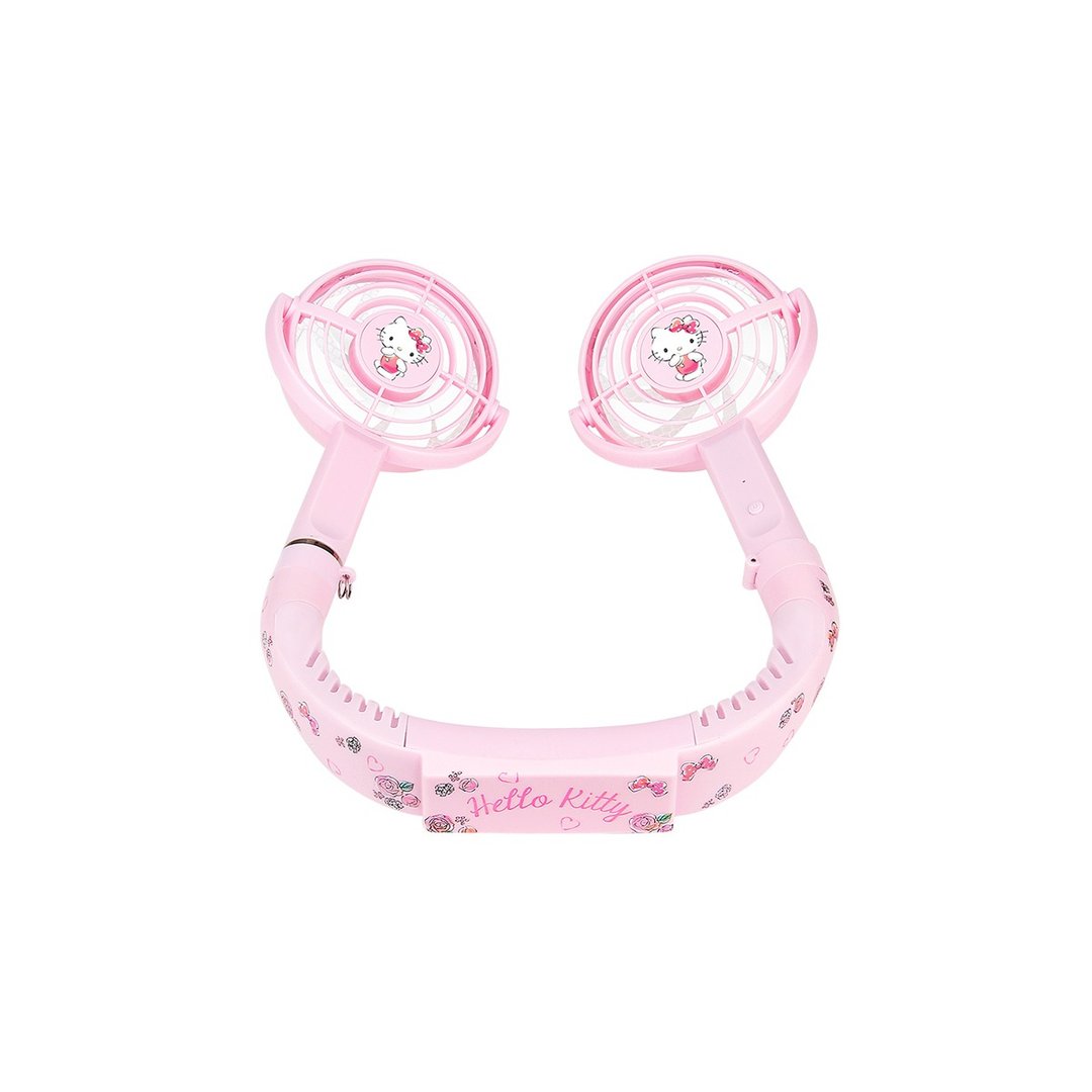 变身挂颈风扇 - Hello Kitty - 电扇 - 塑料 粉红色