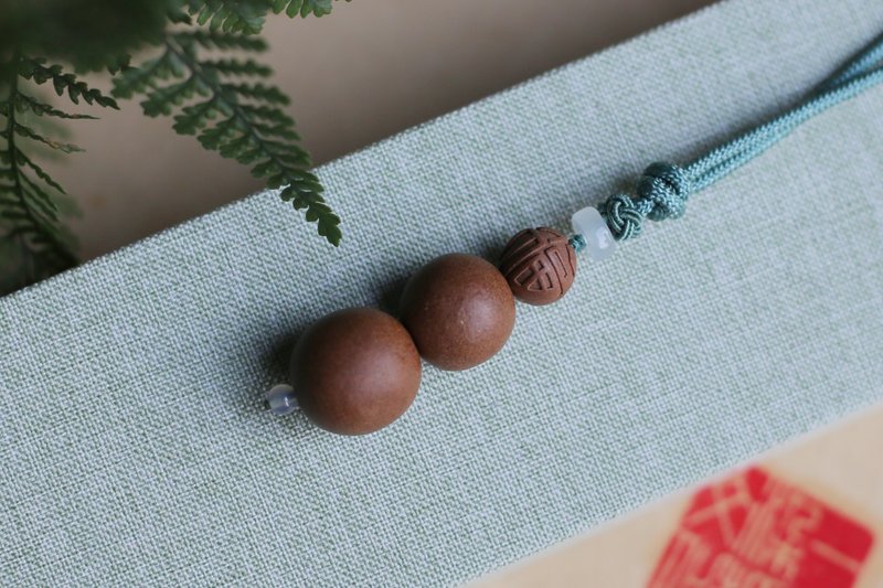 壹染指香品 | 香珠挂饰 | 福字珠 手搓素珠 | 一物一图 - 吊饰 - 植物．花 绿色