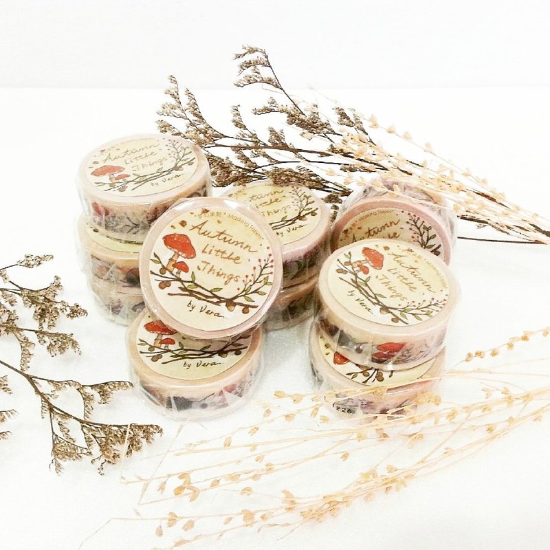 秋天の小物 纸胶带 mt承制 - 纸胶带 - 纸 卡其色