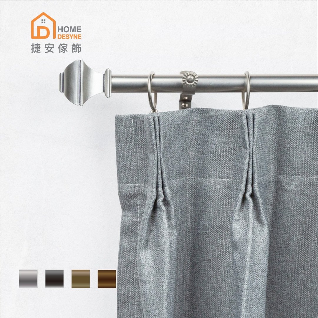 Home Desyne│MIT│20.7mm│复古庄园│伸缩窗帘杆架│4 色 2 尺寸 - 门帘/门牌 - 其他金属 