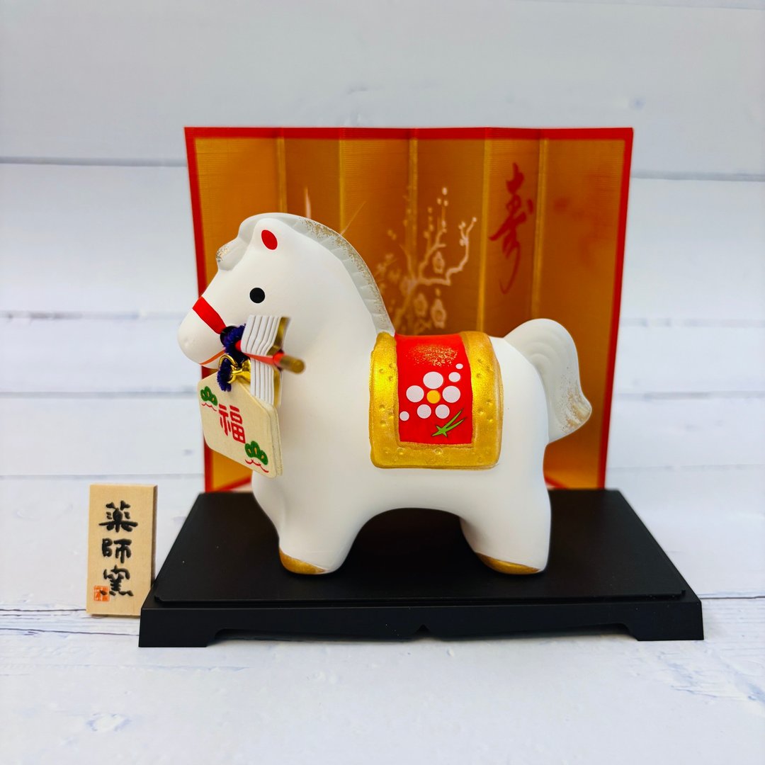 锦彩招福马-破魔箭-生肖吉祥物(马年) 开运 送礼 交换礼物 - 玩偶/公仔 - 陶 