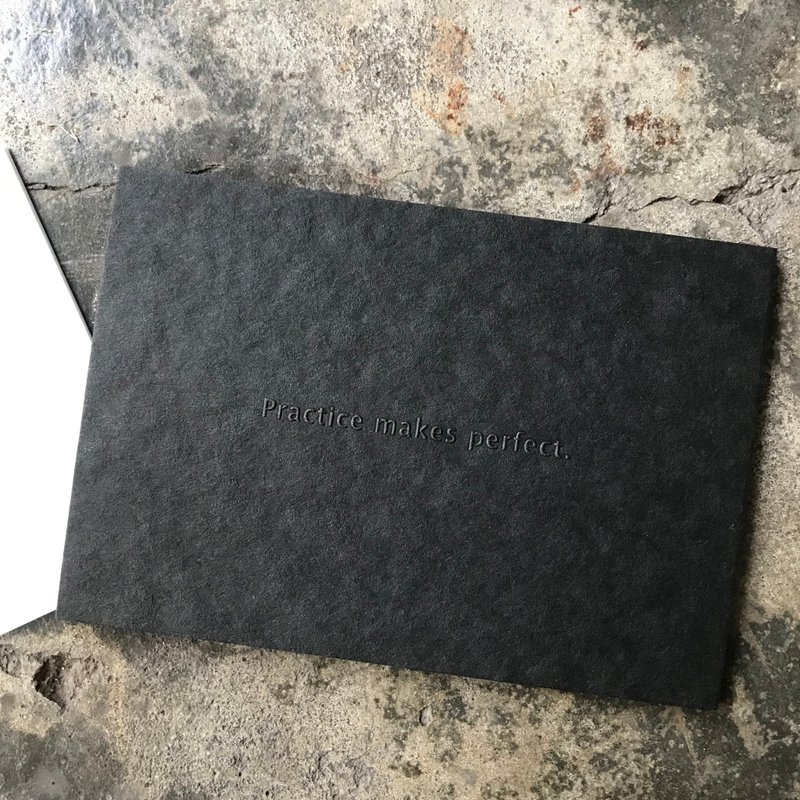 明信片/Practice makes perfect. - 卡片/明信片 - 纸 白色