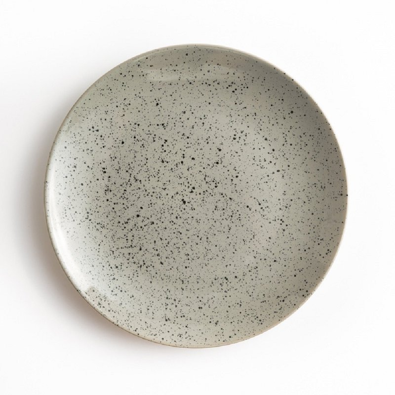 【新品】WAGA 醇色温润 20cm 陶瓷圆盘│芝麻│单品 - 盘子/餐盘/盘架 - 瓷 多色