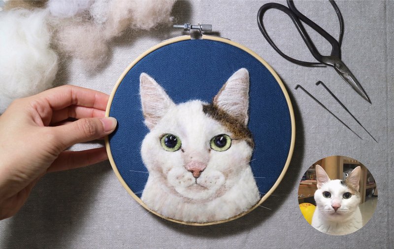 宠物拟真羊毛毡画挂饰-体验活动-台南场 - 编织/羊毛毡/布艺 - 羊毛 