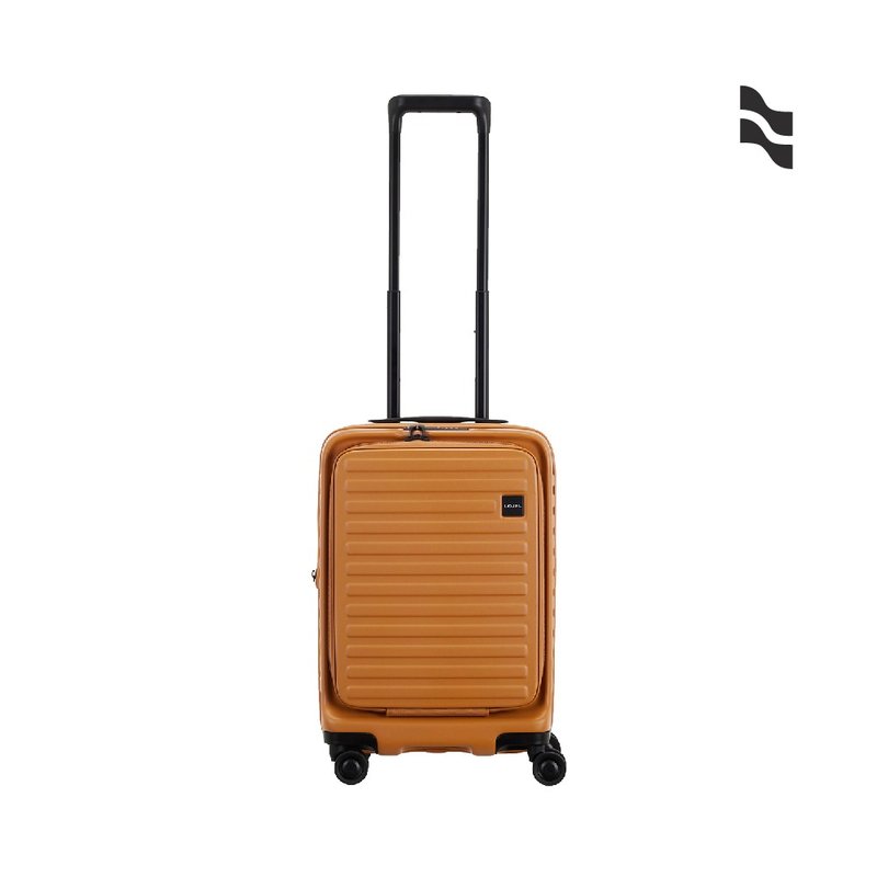【升级版】【LOJEL】CUBO 19寸前开扩充 登机箱 黄金焦糖 - 行李箱/行李箱保护套 - 塑料 橘色