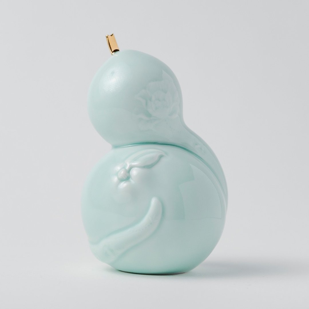 什事吉祥 - 青瓷 | 存钱收纳罐 | 新年礼品 - 摆饰 - 瓷 蓝色