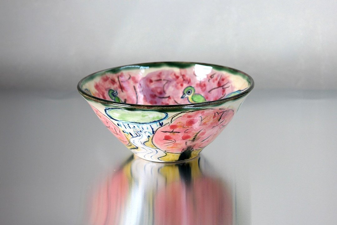 Bowl of cherry and Ugusu Ⅱ - 花瓶/陶器 - 陶 粉红色