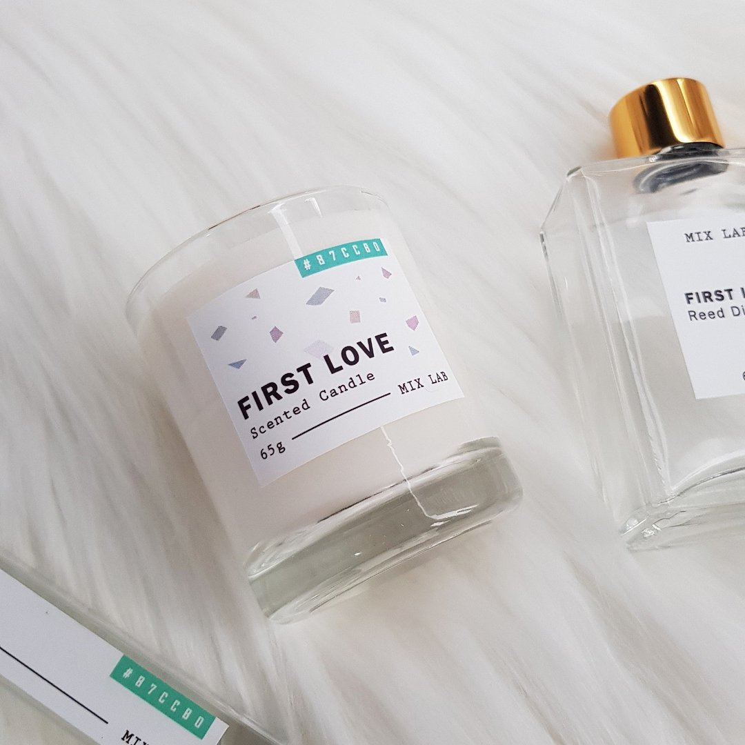 FIRST LOVE 初恋 | 桑葚 棉花 干草 | 香氛蜡烛 扩香瓶 喷雾 - 蜡烛/烛台 - 蜡 白色