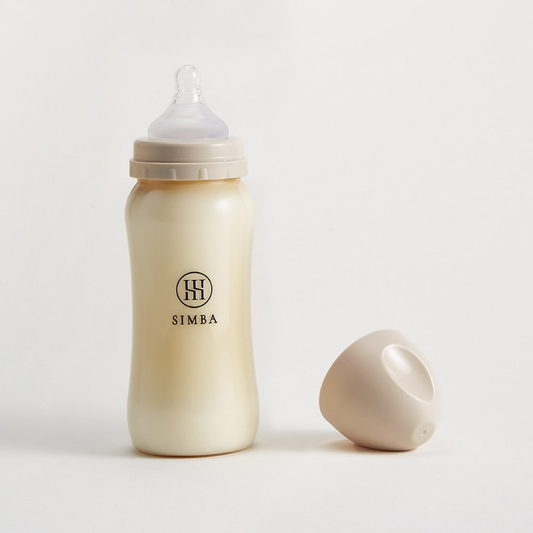 【Simba小狮王辛巴】蕴蜜铂金PPSU宽口防胀气奶瓶360ml-全龄适用 - 奶瓶/奶嘴 - 其他材质 卡其色