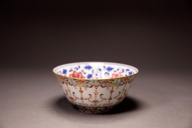 【敦煌敞口杯】龙山堂 传统手工 景德镇 青花釉里红 珐琅彩 150cc - 茶具/茶杯 - 陶 多色
