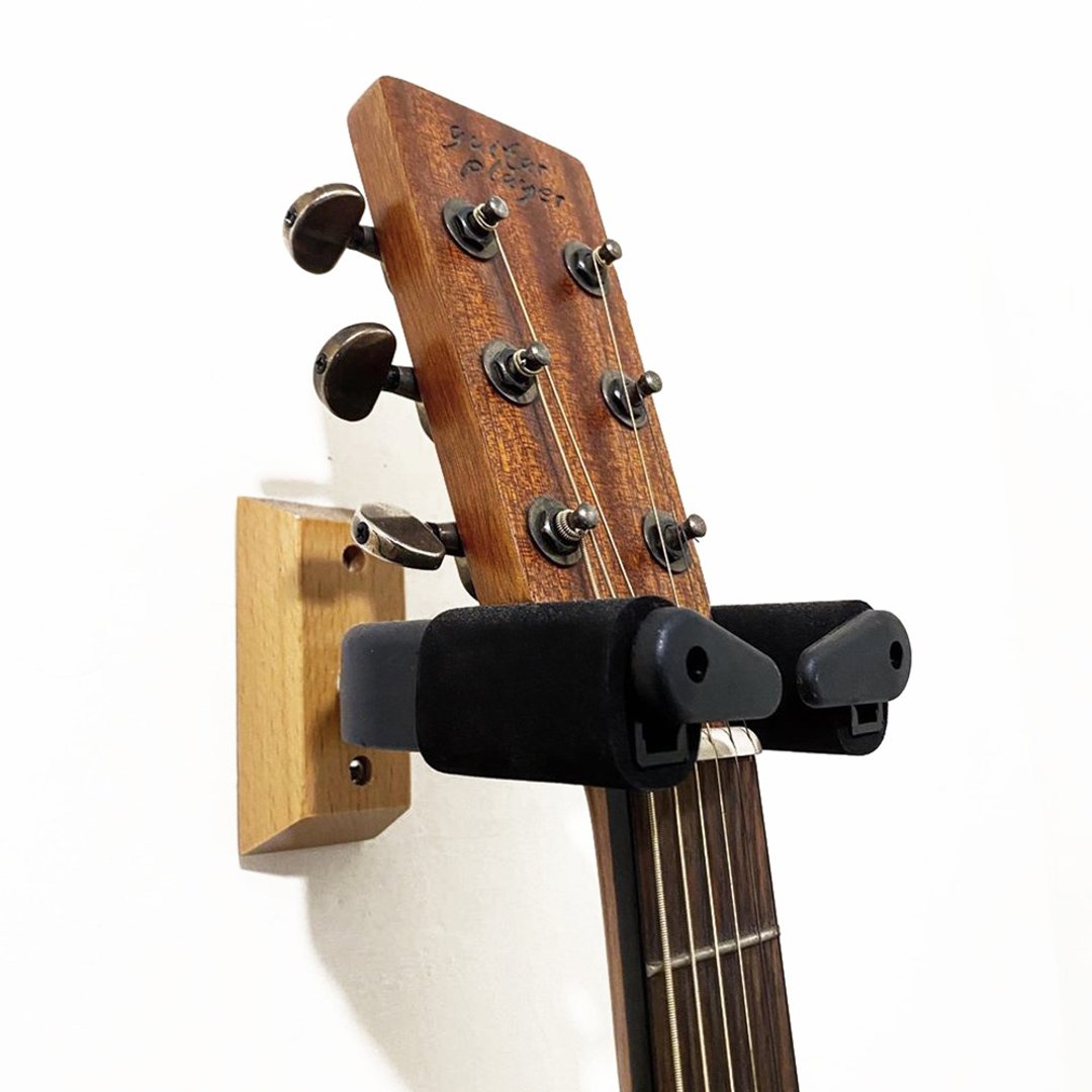 Guitar Player 重力固定锁实木吉他壁挂架 吉他吊架 吉他架 - 吉他配件 - 其他材质 黑色