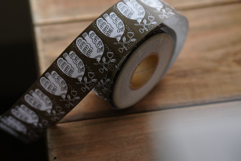 赭色 umber 标签贴纸 Ivy Snow - 贴纸 - 纸 蓝色