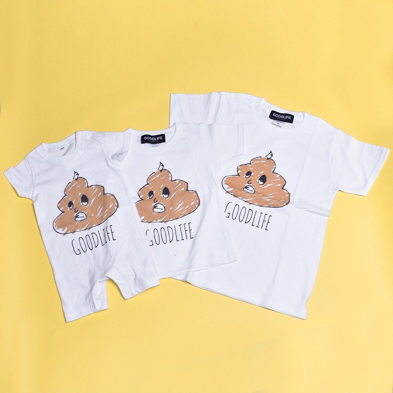 'UNCHI KUN' Kids & Baby T - 其他 - 棉．麻 白色