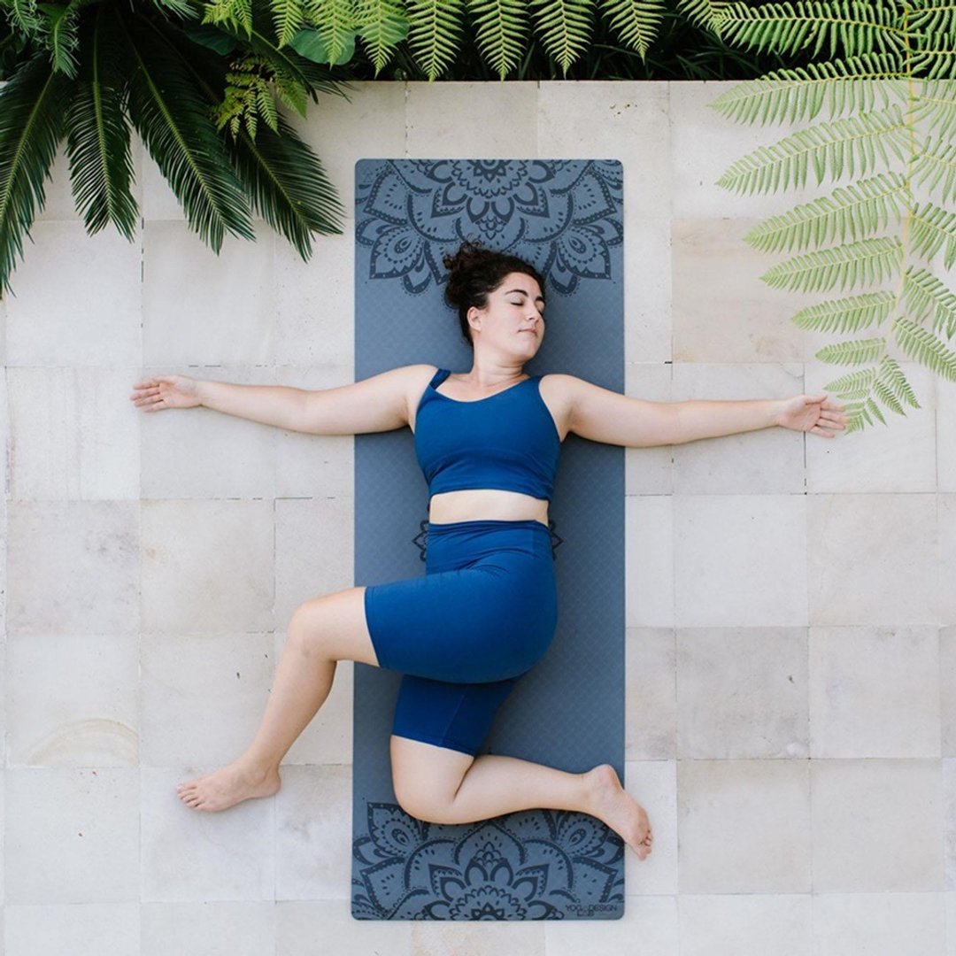 【Yoga Design Lab】Flow Mat TPE环保瑜珈垫 6mm - Charcoal - 瑜珈垫 - 环保材料 黑色