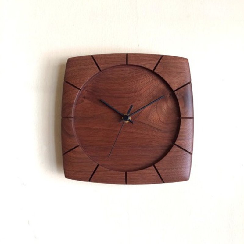 Clock Sikkuru / Walnut - 时钟/闹钟 - 木头 