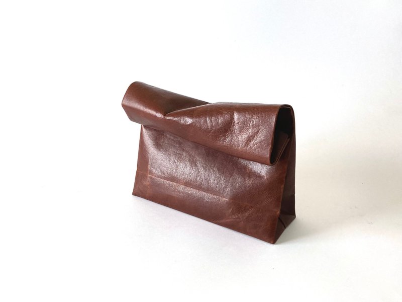 KAMIBUKURO (paper bag) large domestic cowhide Brown - 其他 - 真皮 咖啡色