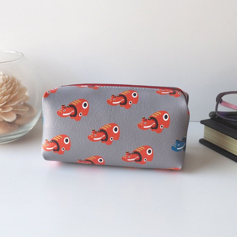 质感皮革小包【赤べこ】 - 化妆包/杂物包 - 人造皮革 多色