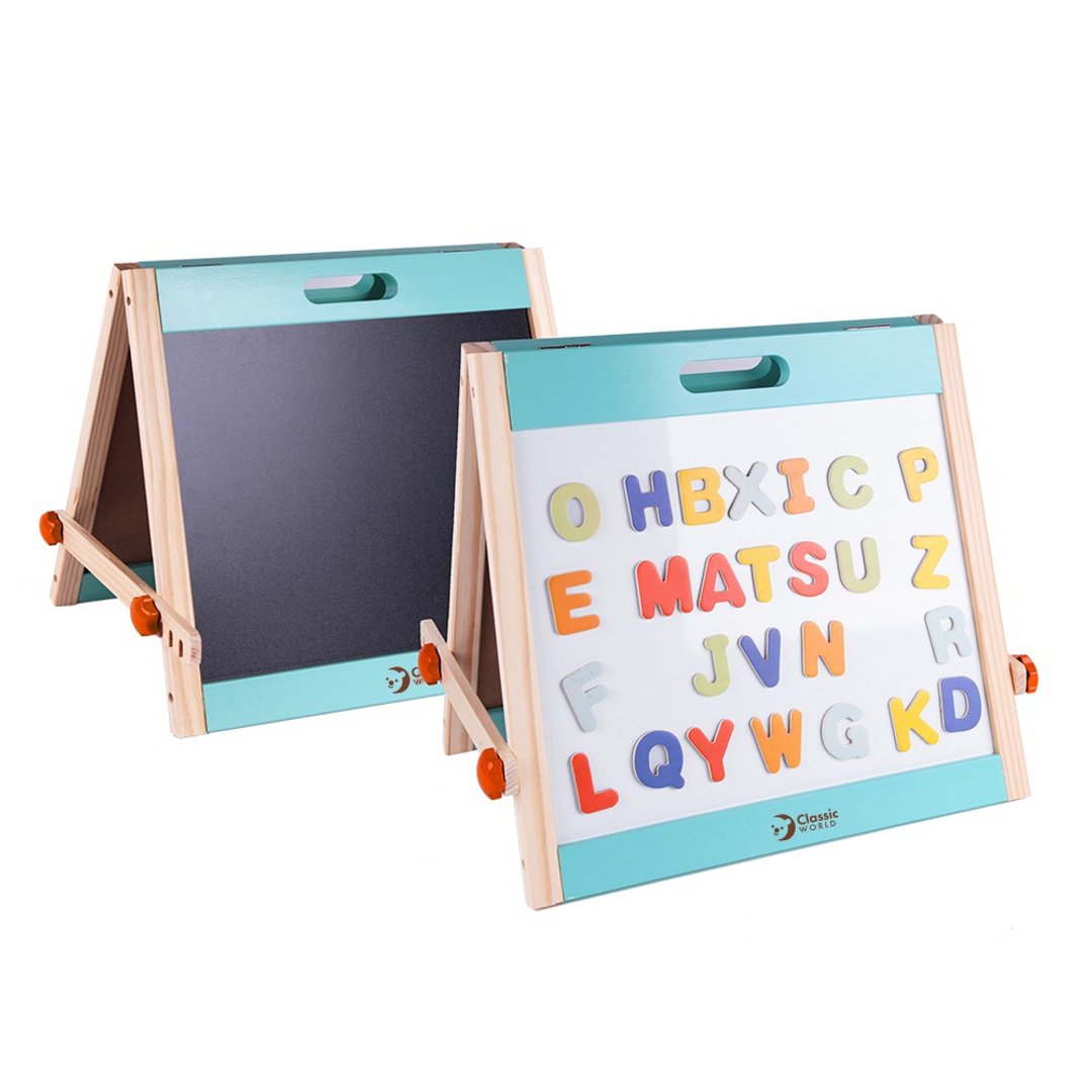 【德国ClassicWorld】多功能双面字母画板【幼儿启蒙益智木玩】 - 玩具/玩偶 - 木头 多色