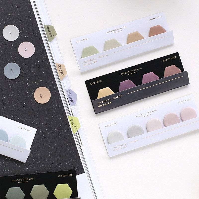 【信的恋人-自然之色系列】8款留言记事N次贴 备忘标签便利贴 - 便条纸/标签贴 - 纸 