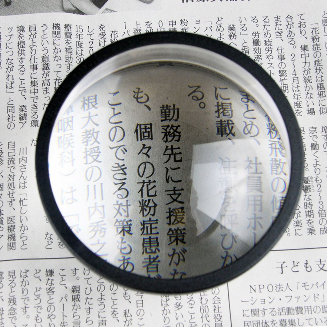 6x/18D/80mm 日本制多倍率大文镇型高倍放大镜 1850 - 其他 - 压克力 黑色