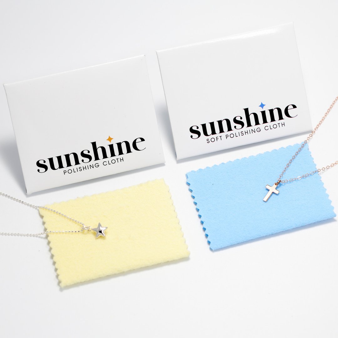 日本制 Sunshine 强力 拭银布 拭金布 银饰 金饰 清洁 保养 首选 - 戒指 - 棉．麻 黄色