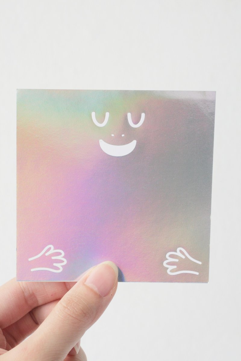 Memopad Mirror Monster (non-sticky, hologram paper, 50 sheets per pack) - 便条纸/标签贴 - 纸 多色