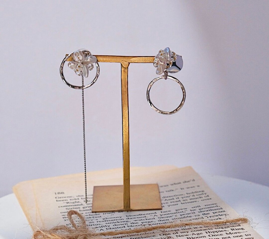 Bouca Simento Lee Earrings - 耳环/耳夹 - 其他金属 银色