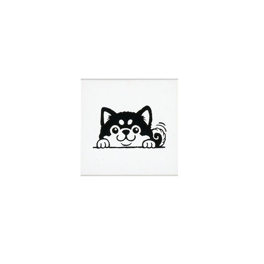【KODOMO NO KAO】森林系职人 木印章 柴犬探头 - 插画/绘画/写字 - 木头 