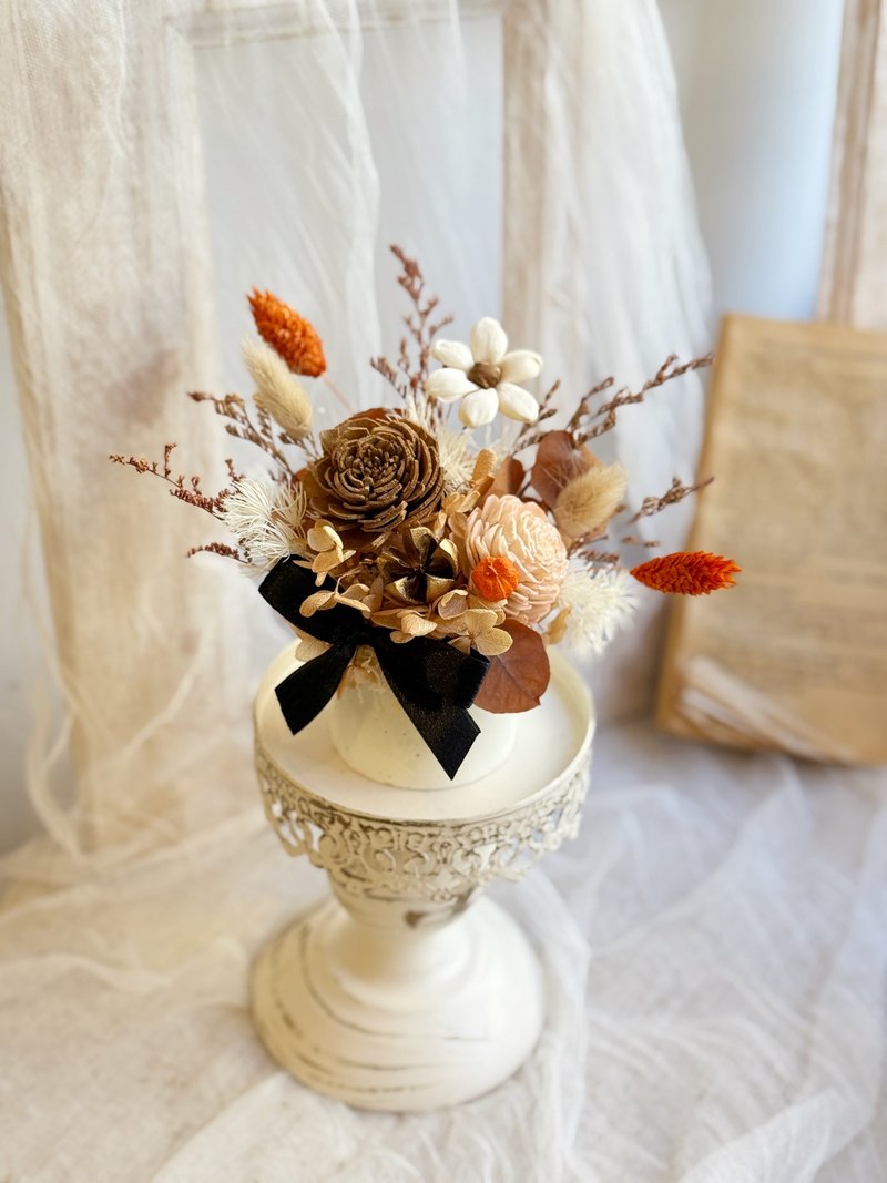 现货 干燥花桌花  扩香桌花 圣诞节礼物 交换礼物 - 干燥花/捧花 - 植物．花 咖啡色